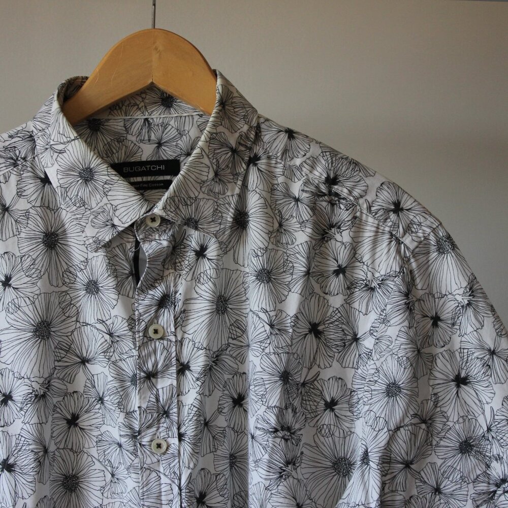 Bugatchi Cotton Short Sleeves Shirt